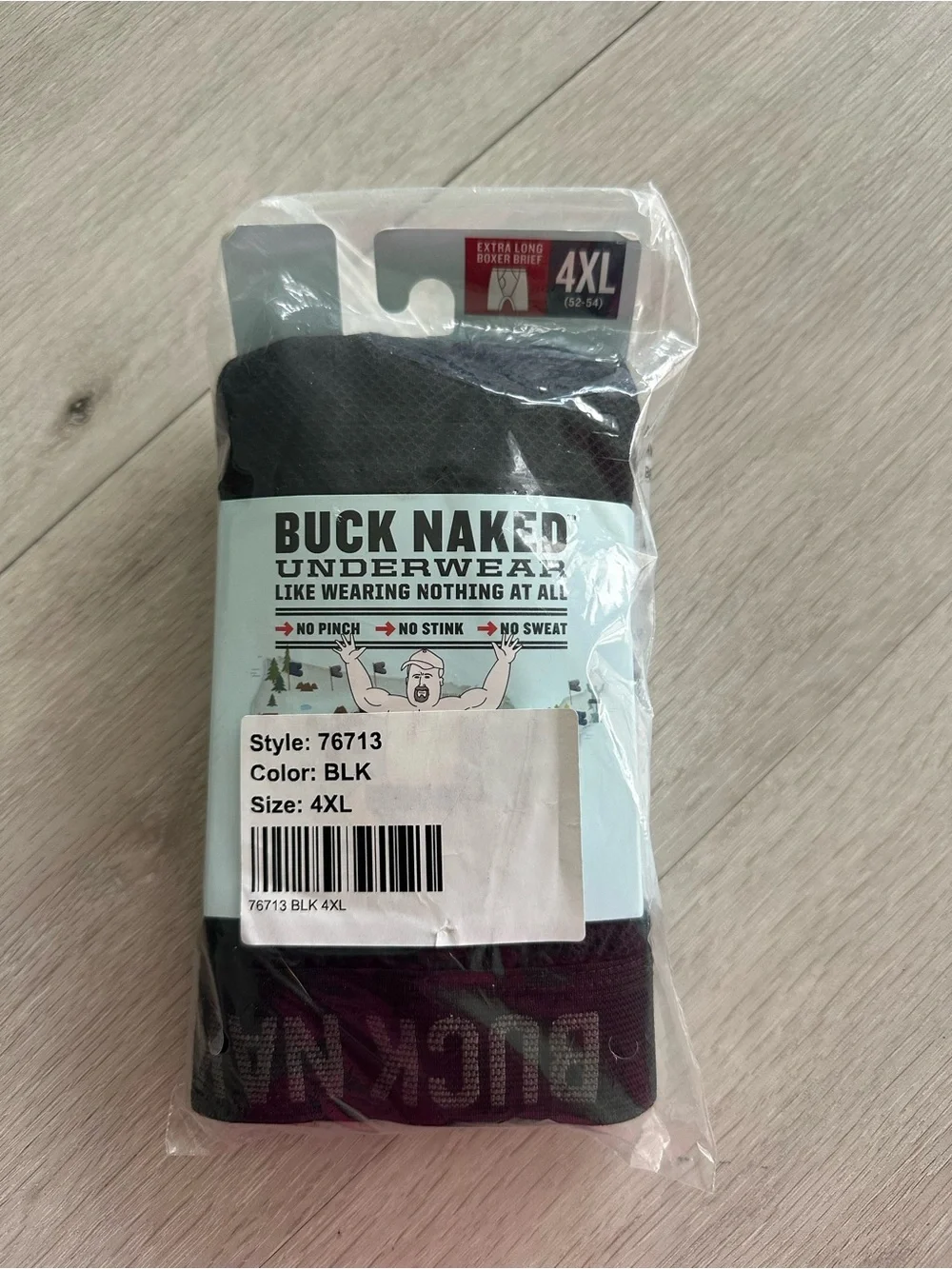 Duluth Trading Buck Naked Extra Long Boxer Briefs Black 4XL NWT IN PACKAGE